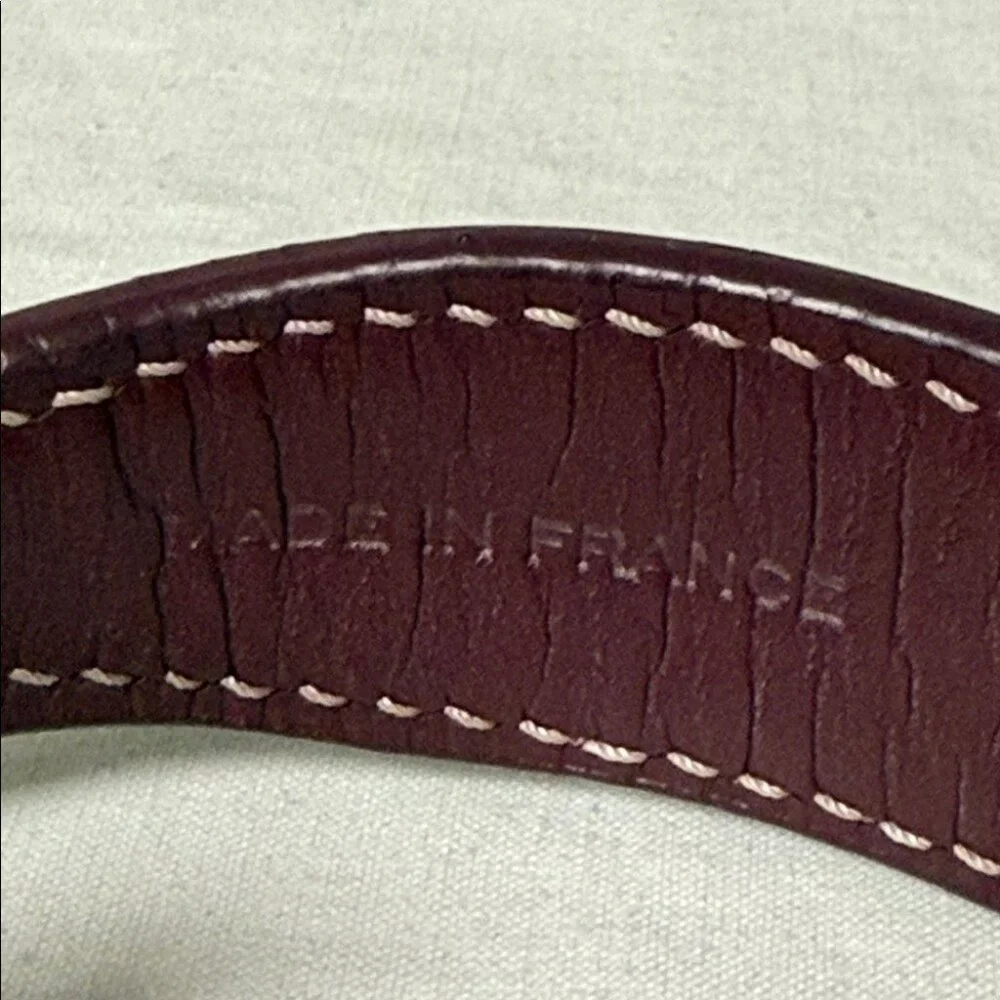 Goyard Bordeaux Leather Dog Collar – With Box & Dust Bag – EUC